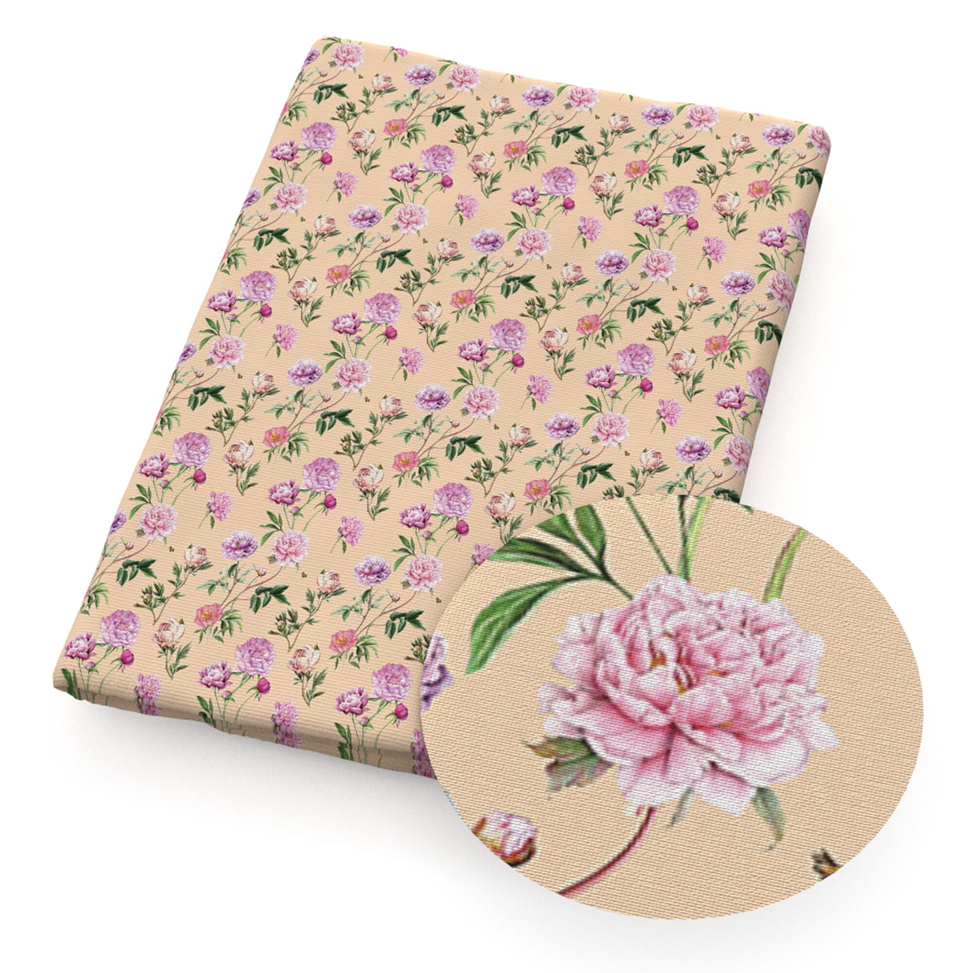 50*145cm Floral Series Polyester Cotton Fabric Quilting Patchwork Cloth Dress Puppet Garment Tissue Material Doll,1Yc16887: 1131484