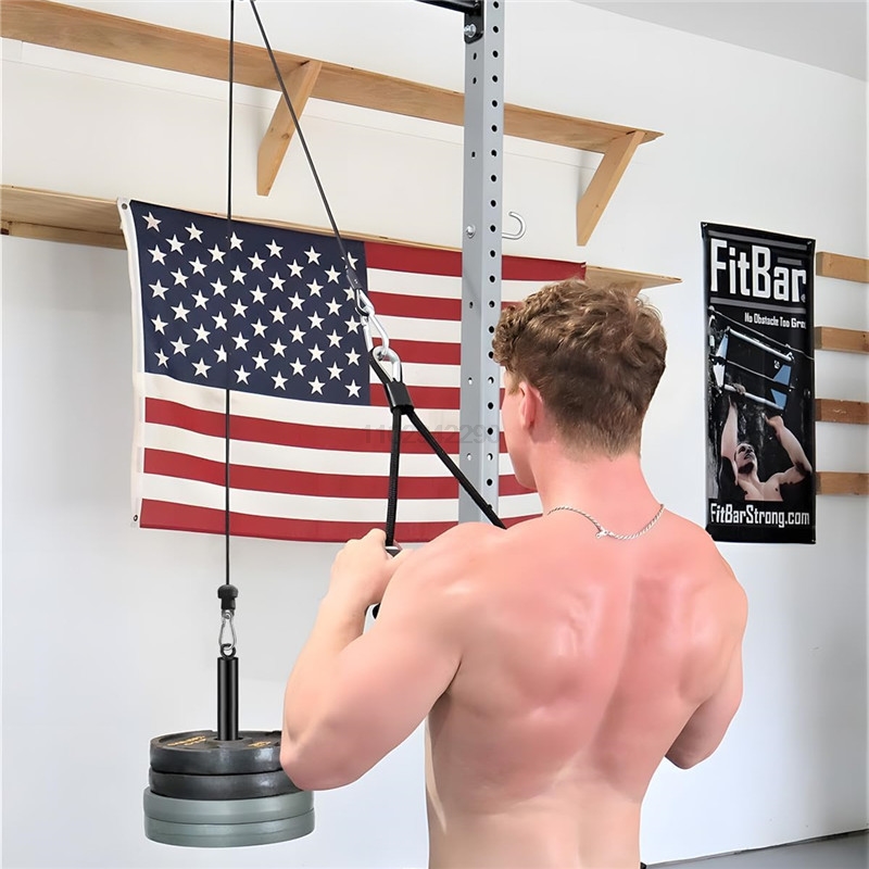 Fitness Laden Pin Pulley Kabel System Befestigung Hantel Rack Home Gym Workout Krafttraining Gewichtheben Übungen