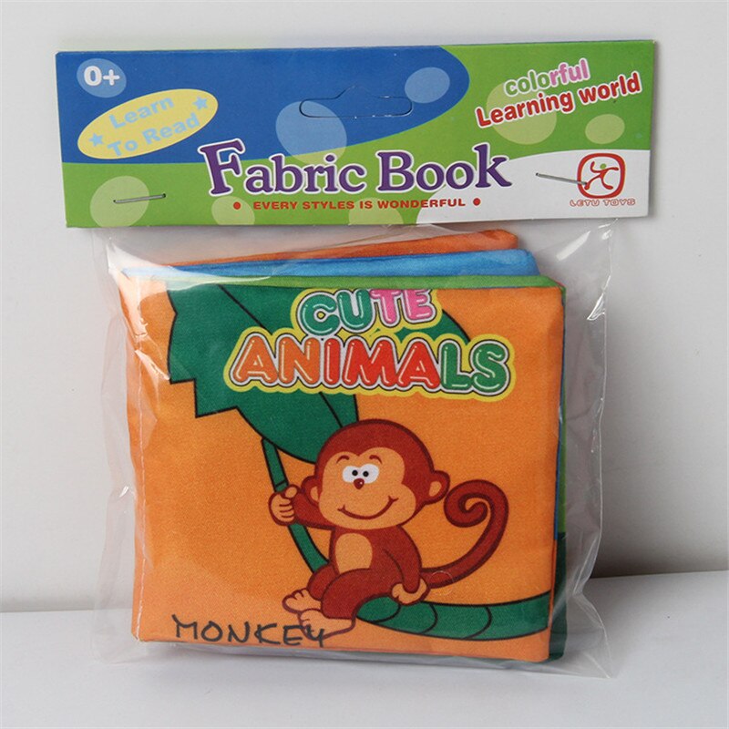 8 seiten Baby Spielzeug Infant Sun Tuch Buch Spielzeug Form Tier Anzahl Puppe Spielzeug Für 0-3Y Frühe Entwicklung Bücher Kinder: Animal