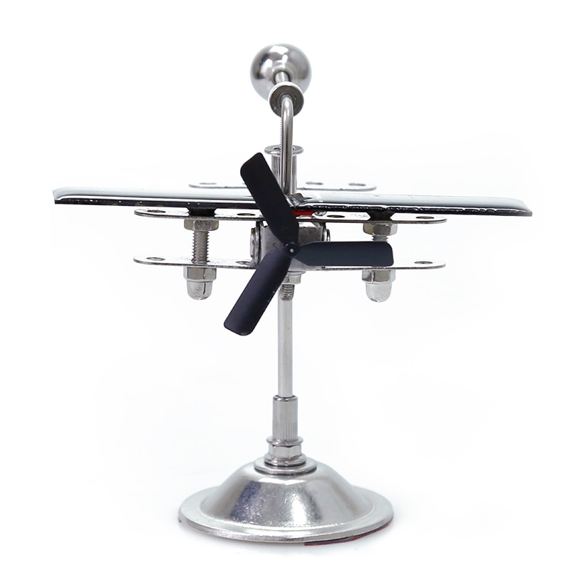 Solar panel airplane/Solar small metal airplane for decoration/scientific demonstration product teaching interest cultivation