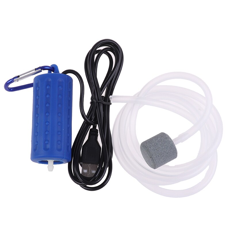 USB Mini Aquarium Filter Oxygen Air Pump For Fishing Tank Aquarium Tank Parts: Marineblauw