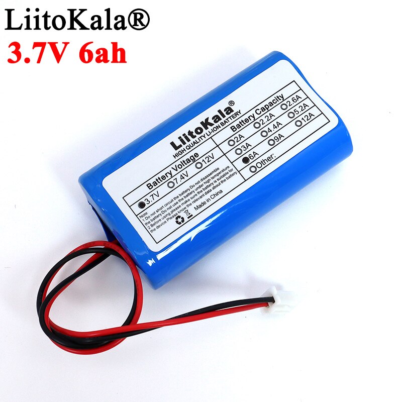 3.7V 18650 Lithium Battery Pack 1S 3000mAh 5200mAh Fishing LED Light Bluetooth Speaker 4.2V Emergency DIY batteries with PCB: 1S2P 6000mAh