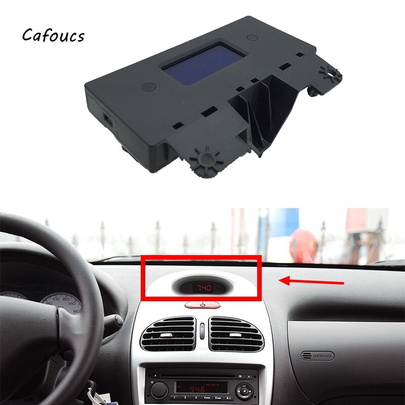 Tableau de bord électronique de voiture, horloge numérique, petit affichage 6155CN pour Peugeot 206 Citroen C2