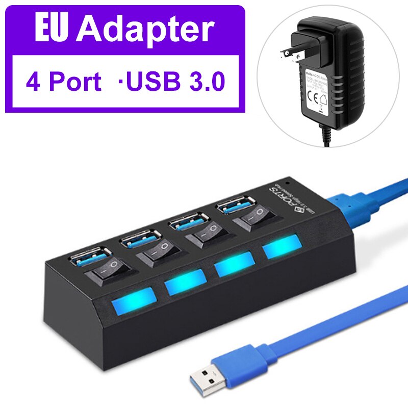 Pc Multi Usb USB HUB 3.0 USB Splitter Multi USB Adapter Multipl... – Vicedeal