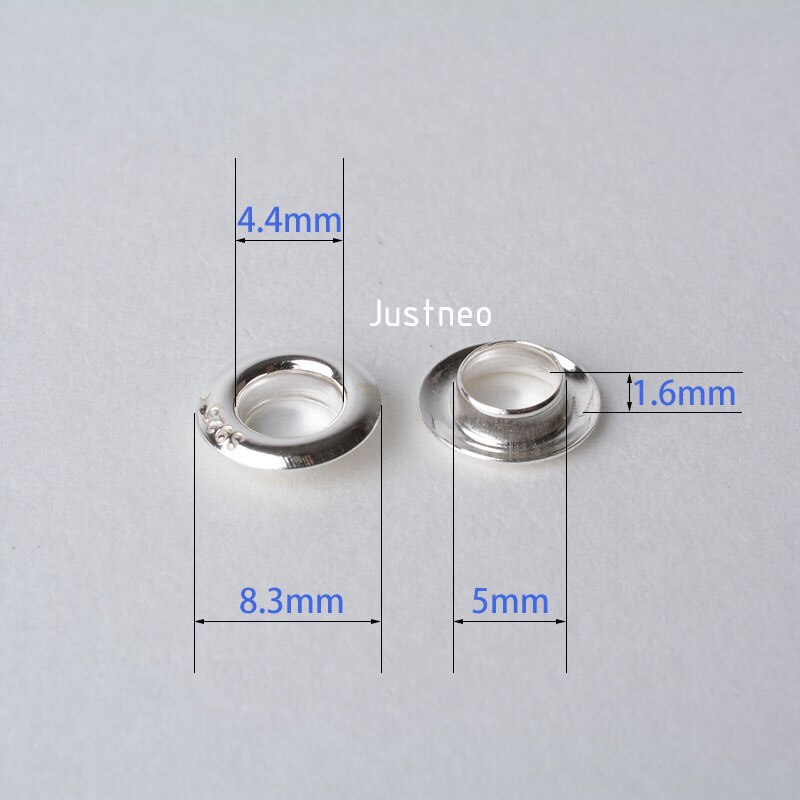 1 stuk, Solid 925 Sterling Zilver Oogje Klinknagels voor Groot Gat Kralen, sieraden DIY zilver bevindingen/onderdelen