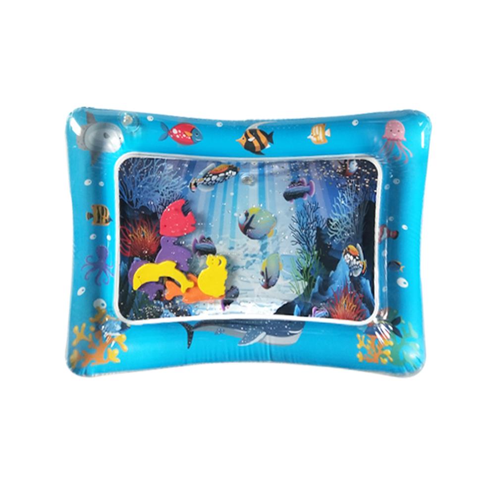 66x50cm Kids Water Mat Baby Inflatable Patted Pad Baby Inflatable Water Cushion Infant Play Mat Toddler Funny Pat Pad Toys: R