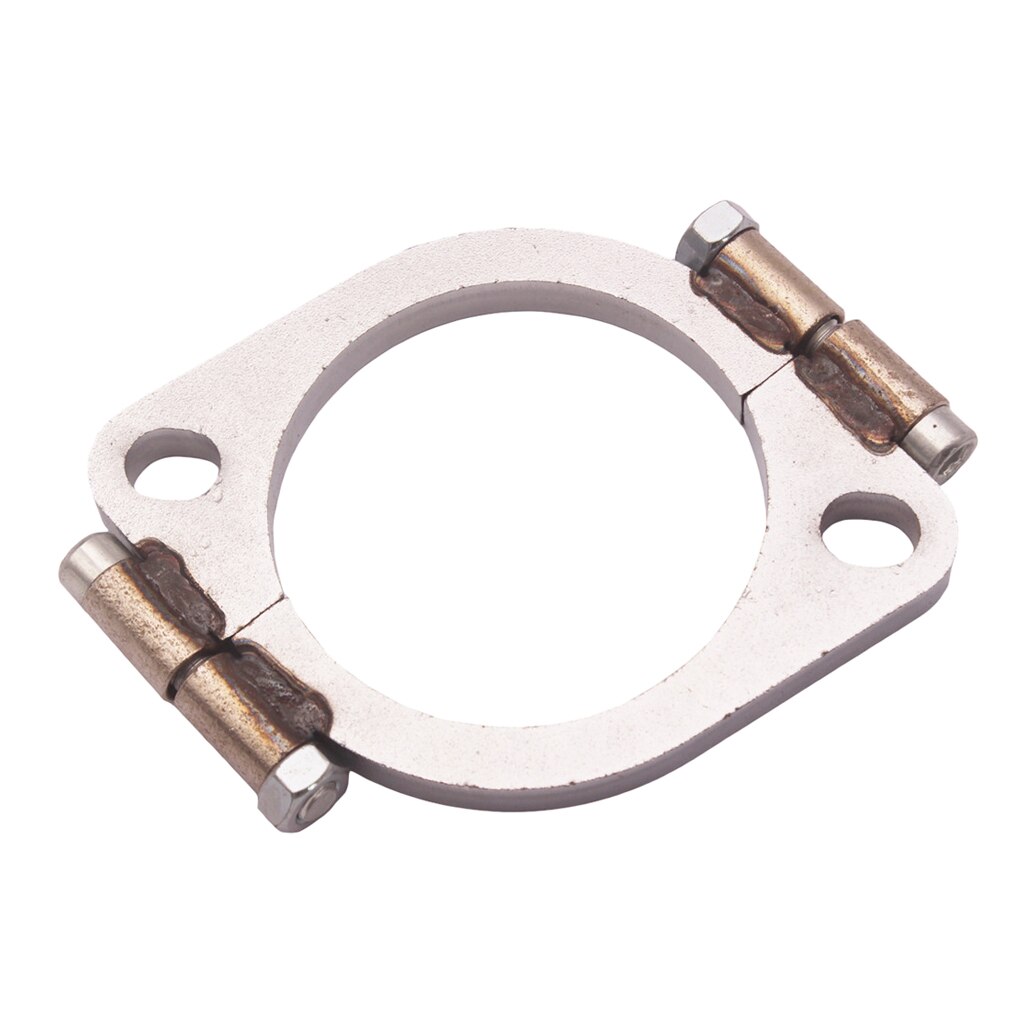 Heavy Duty 3" Mild Steel Exhaust Split Flange Flat Oval Replacement Assembly