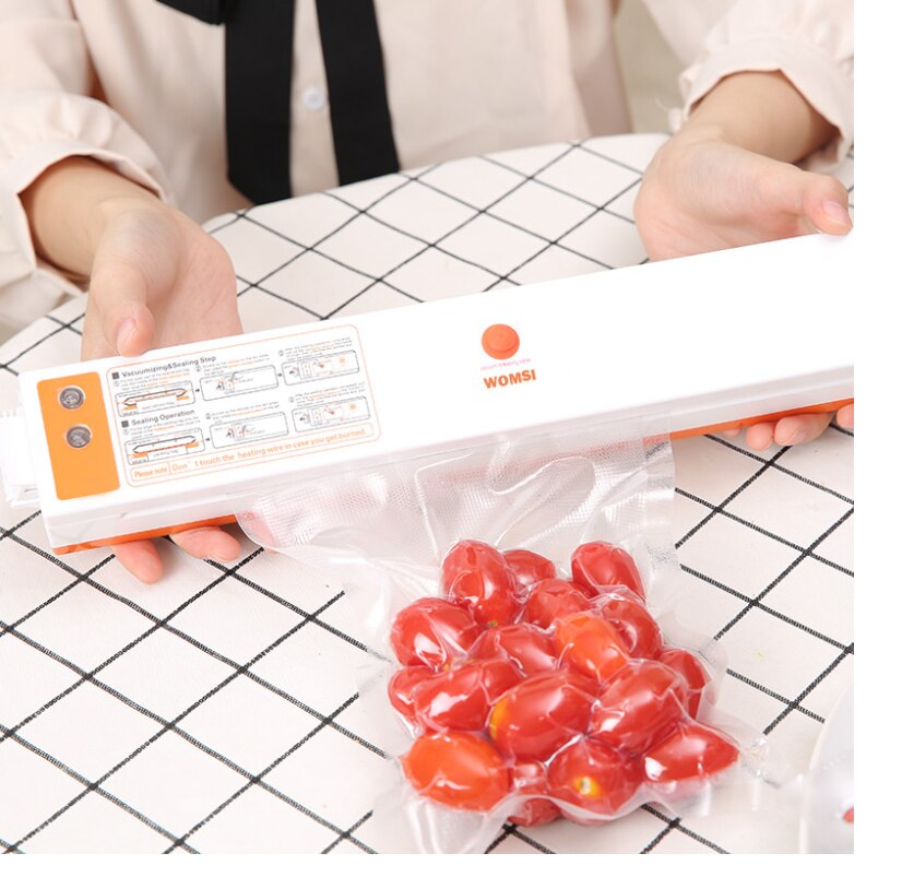 Binnenlandse Voedsel Vacuo Sealer Machine Afdichting Tool Houden Vers Voedsel Verpakkingsmachine Vacuüm Sealer Includ10Pcs Vacuüm Verpakker