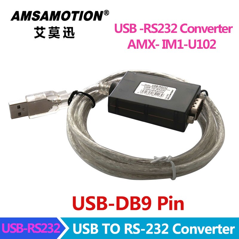 USB-RS232 Converter FTDI Chip USB 2.0 to Serial RS-232 DB9 9Pin Adapter Converter Cable IM1-U102 With Magnetic Ring Protection