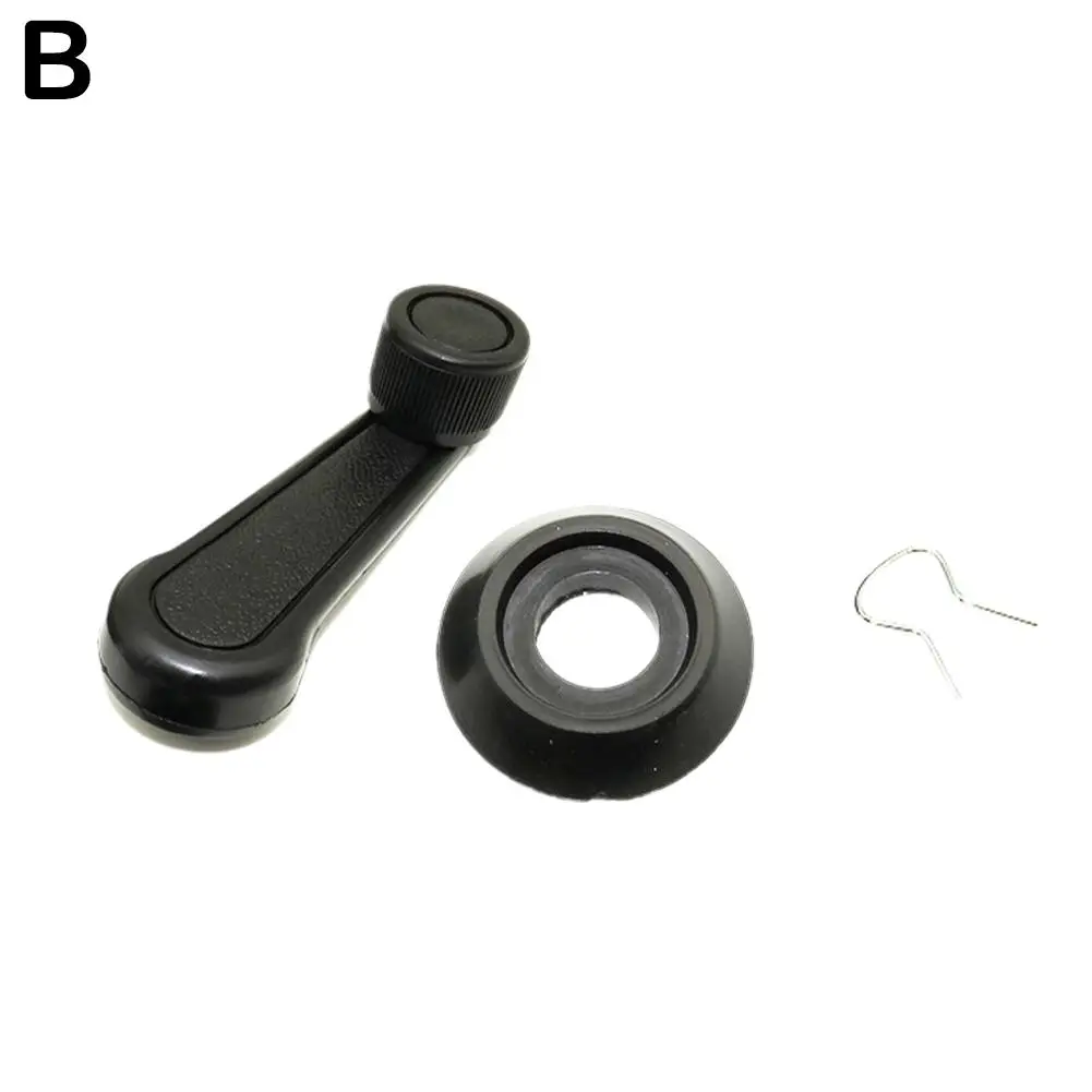 Car Window Lifter Hand Cranked Handle Car Window Connect Crank Hand 2 Door Lever Universal Winder Color Handle U1T9: black