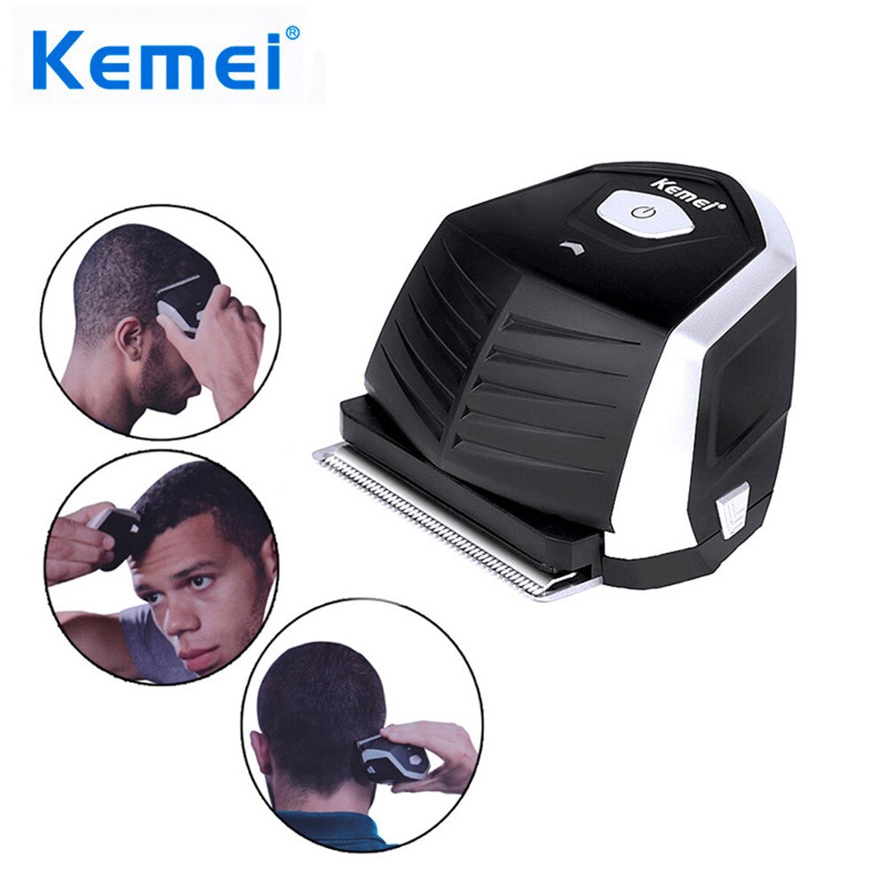 Kemei km -6032 hårklipper 0mm hårtrimmer selvklippemaskine diy bærbar hårskægtrimmer trådløs genvej hårklipper