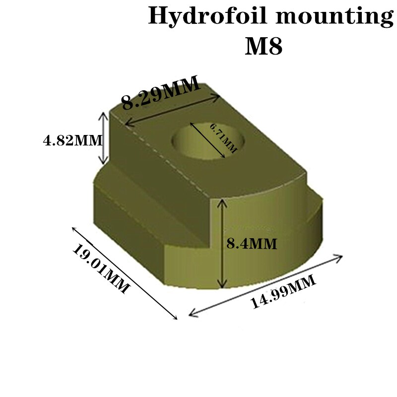 4 PCS FoilMount Size M6/M8 Hydrofoil Mounting TNu... Grandado