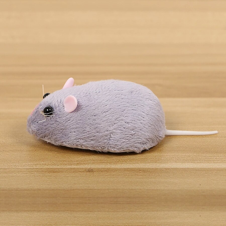 Ratto di emulazione telecomandato elettronico senza fili del giocattolo del topo della peluche di infrarosso RC per i giocattoli spaventosi di trucco di scherzo del canna del gatto