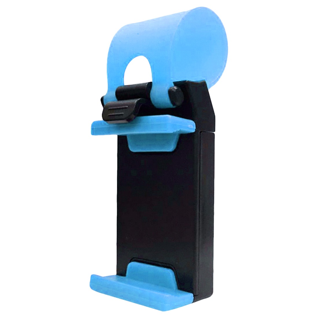 Universal Hands Free Mobile Phone Holder Mount Clip Buckle Socket On Car Bicycle Steering Wheel For Phone GPS vehicle electronic: Blue