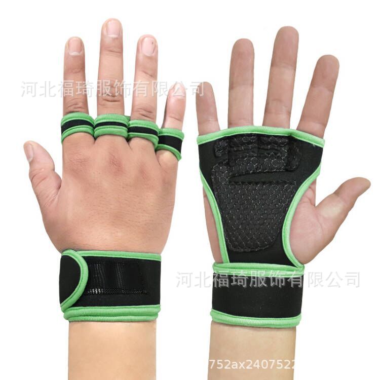 Gants de Sport d'entraînement pour hommes et femmes, gants d'entraînement, Fitness, musculation, haltérophilie, gymnastique, main, poignet, protection du paume: green / XL