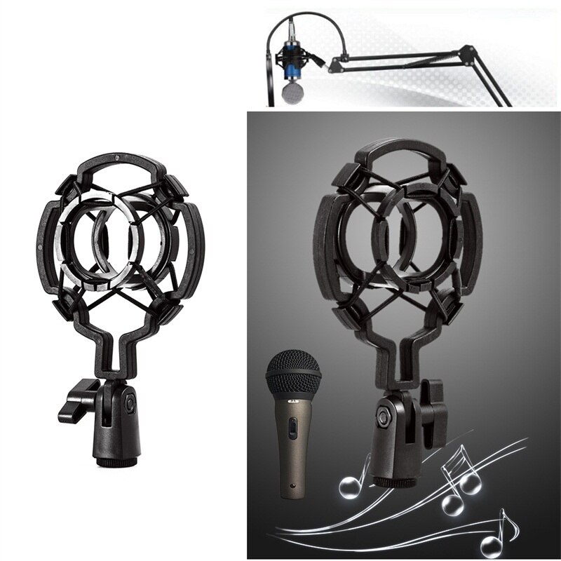 Universal Microphone Shock Mount Clip Holder 3Kg Metal Shock Mount Microphone Stand Mic Shock Mount Bracket Holder