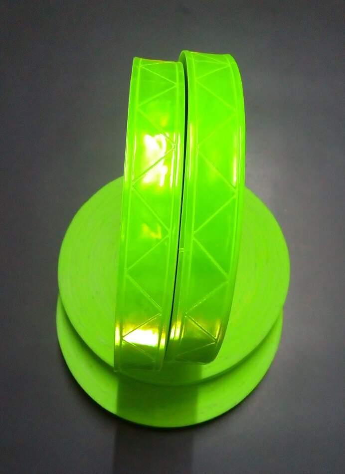 2,5 cm * 50 Mt PVC Nacht Reflektierende Warnstreifen Kleidungsstück Hilfs Material fluoreszierend Reflexfolie