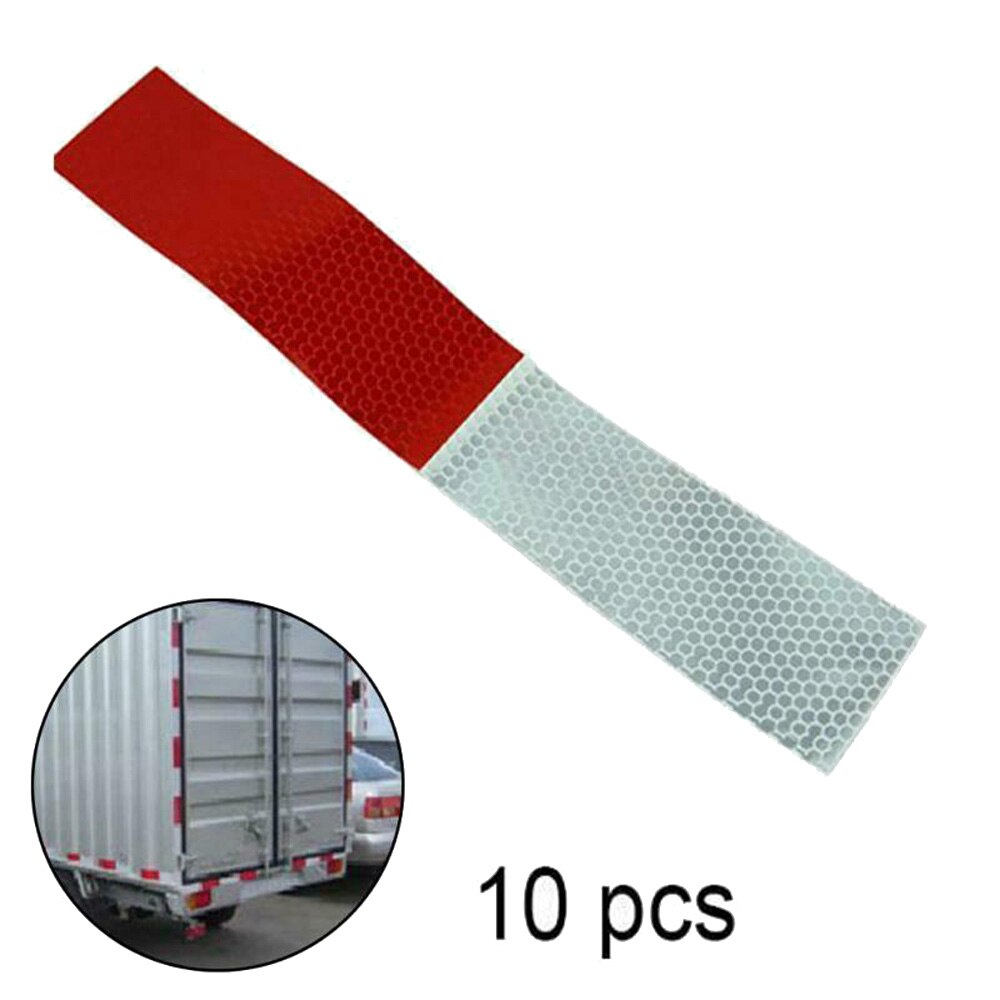 Truck Reflective Stickers 10Pcs Safety Warning Replacement Set Car Exterior Strips