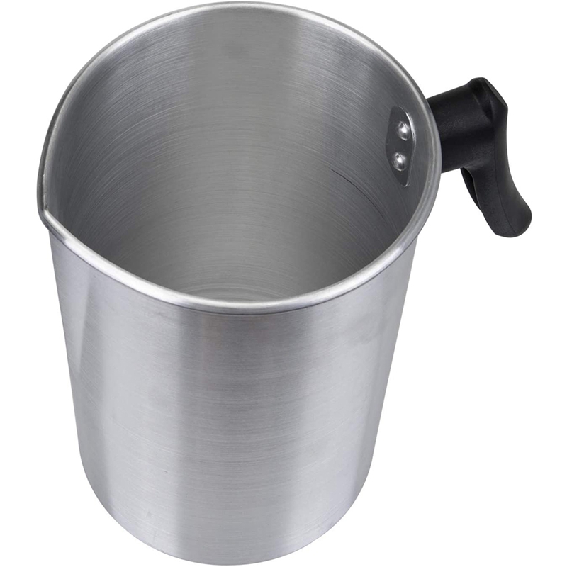 Pot verseur de fabrication de bougie de 4 livres, Pot de fonte de cire de bec verseur de pichet de fabrication de bougie en aluminium