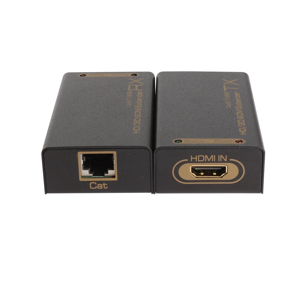 1080P 60M Hdmi Extender Hdmi Repeater Plus Kat 6 Kat 7 Ethernet Kabels Met Ir Functie Rj45 Zender tx/Rx Extender