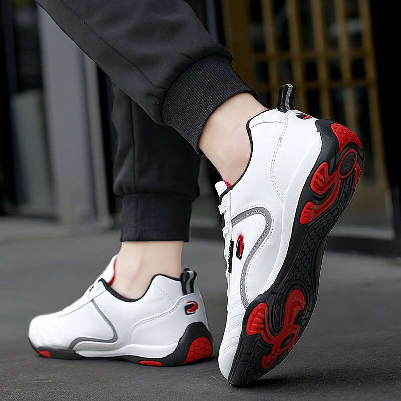 Vanntette golfsko herre lett golf joggesko herre anti skli golf joggesko hvit svart utendørs gåsko