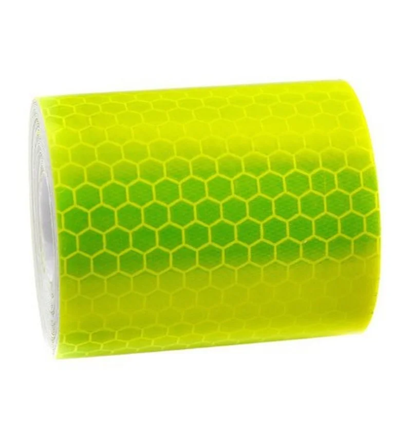 Safety Mark Reflective Tape Sticker Car Styling Self Adhesive Warning Tape Automobiles Motorcycle Reflective Strip: Yellow