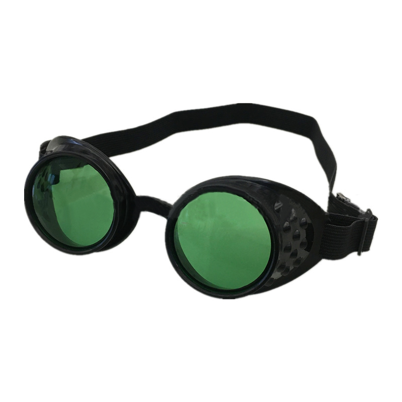 Vintage okulary Steampunk dla dorosłych okulary Cosplay gogle dekoracje na Halloween Heavy Metal gogle kierowcy soczewki Eclipse unisex: Ciemnoszary