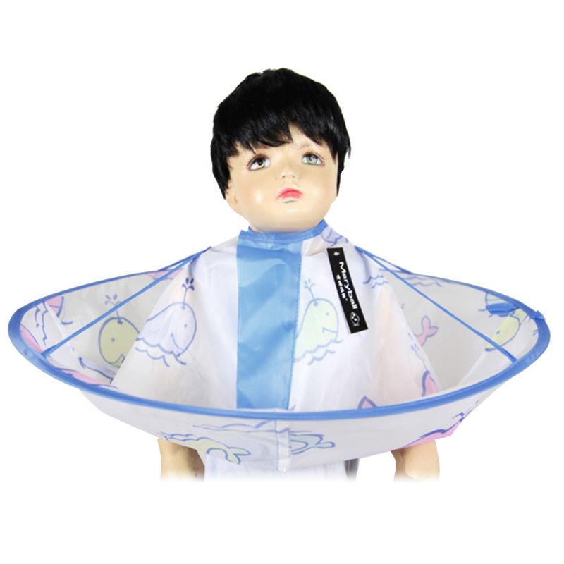 Children's Cloak Suitable for Kids Hair Cut Umbrella Hair Extension Child Apron 24BE