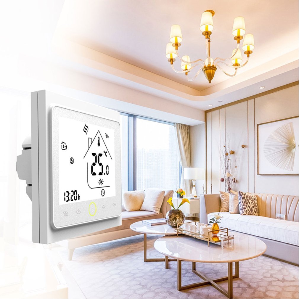 Gas Boiler Thermostat 02 Series Wifi Type-Boiler Interface Touch Screen Home Room Temperature Controller