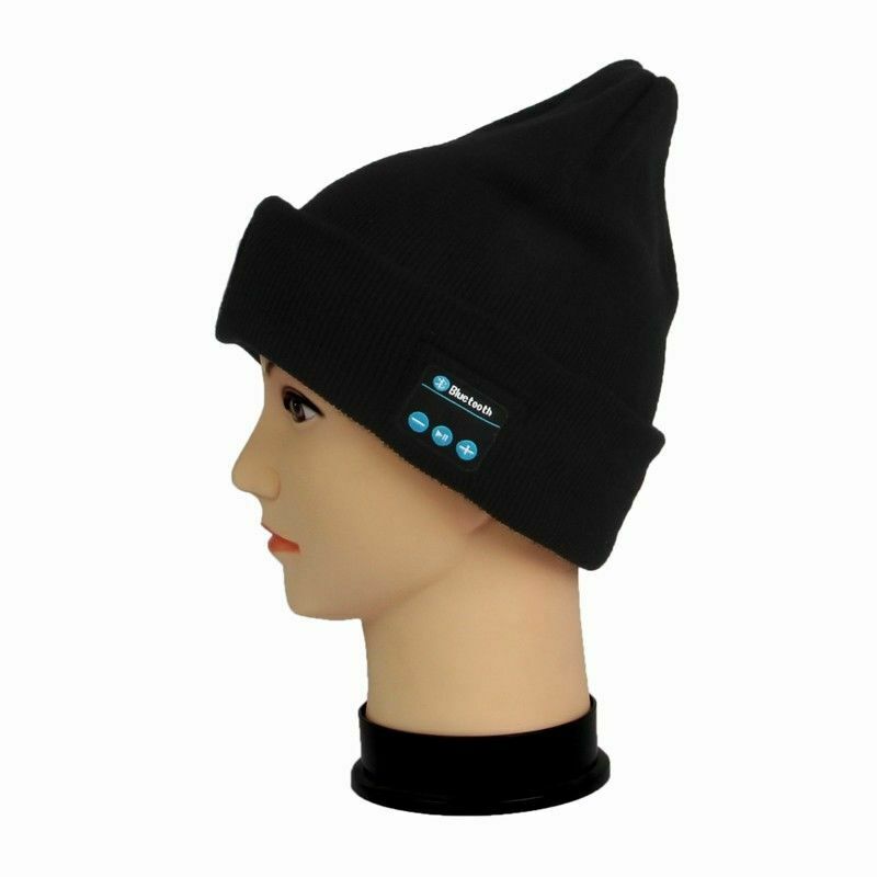 gorro Bluetooth LED luz cabeza sombrero inalámbrico Smart Cap auriculares altavoz