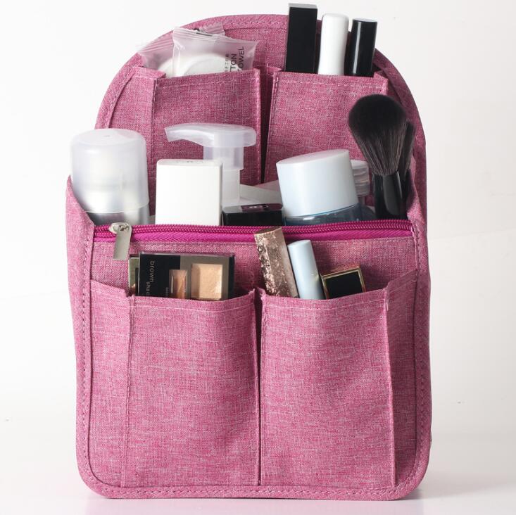 Organizador de mochila de viaje, inserto para mochila, bolsa de almacenamiento para mamás, bolsos grandes de hombro, bolso multibolsillo para organizar bolsas
