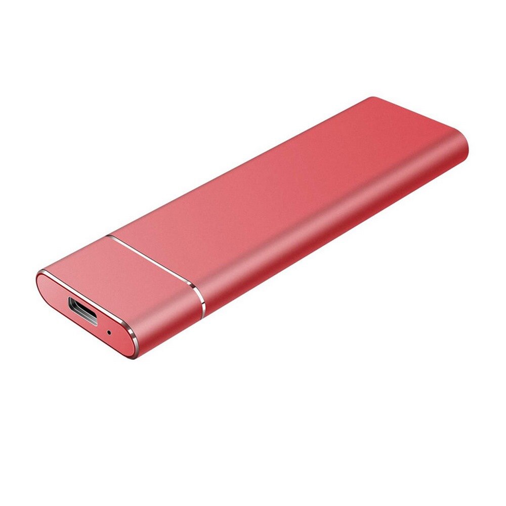 USB 3.0 2TB SSD External Hard Drive Hard Disk for Desktop Mobile Laptop Computer 3600rpm Speed Storage Memory Stick: Red