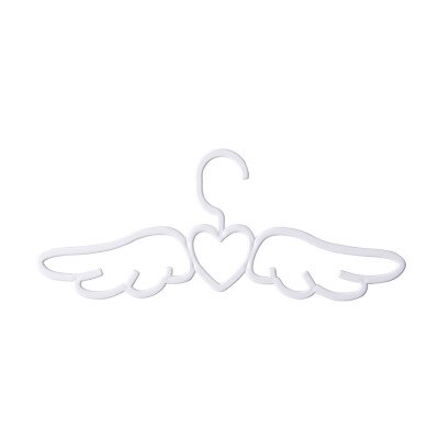 Engelenvleugels Vorm Kleerhanger Garderobe Kleding Organizer Voor Home Hotel Outdoor Baby Jas Droogrek Sjaal Tie Haak 1 pc: white