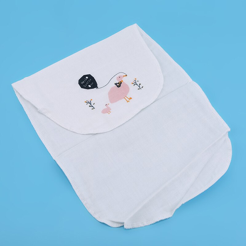 2 st/förpackning aby wicking handduk absorberar svett tillbaka handduk svettservetter återanvändbar babyhandduk med tecknat tryck