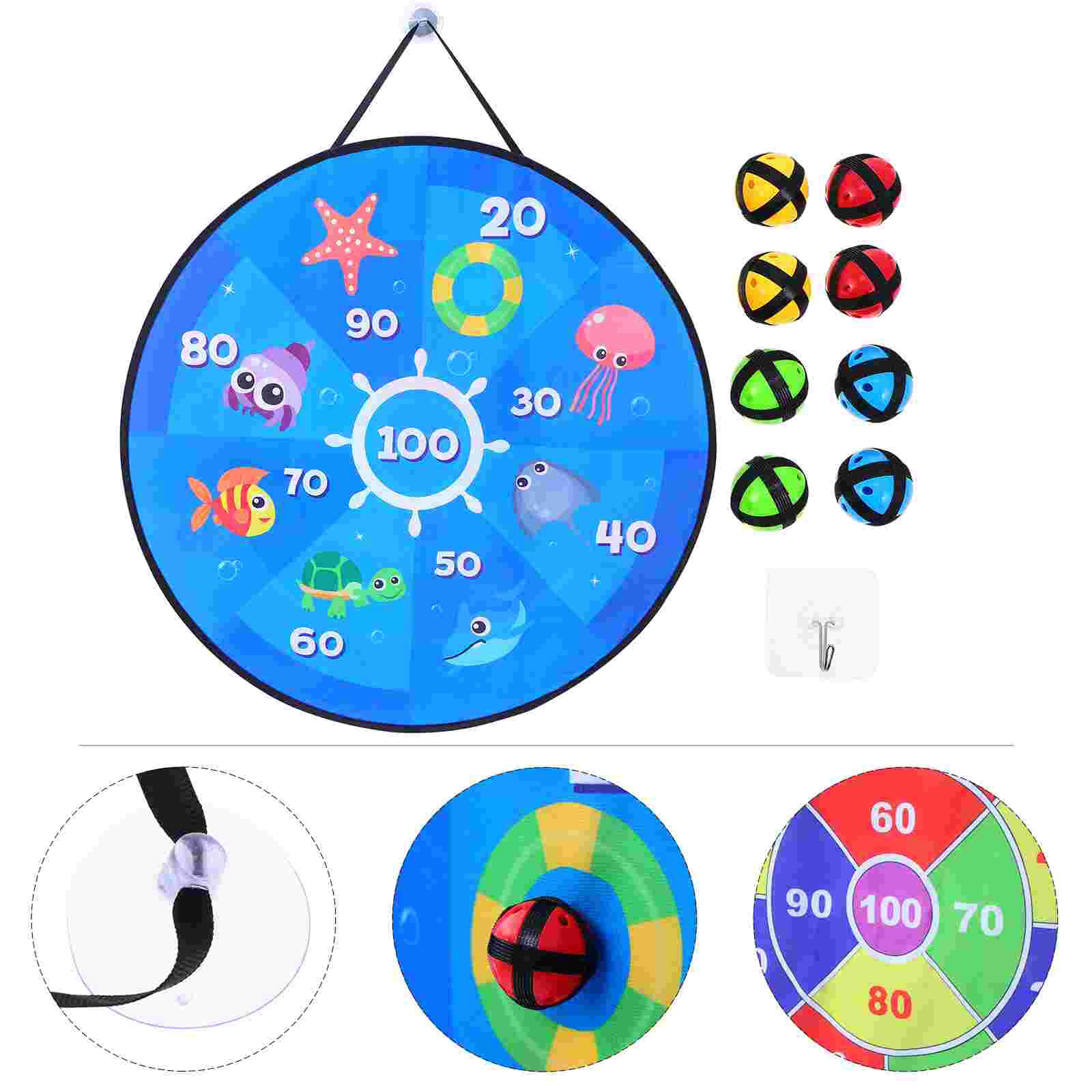 1 Set of Tossing Darts Kids Sticky Target Dart Board Interactive: Default Title