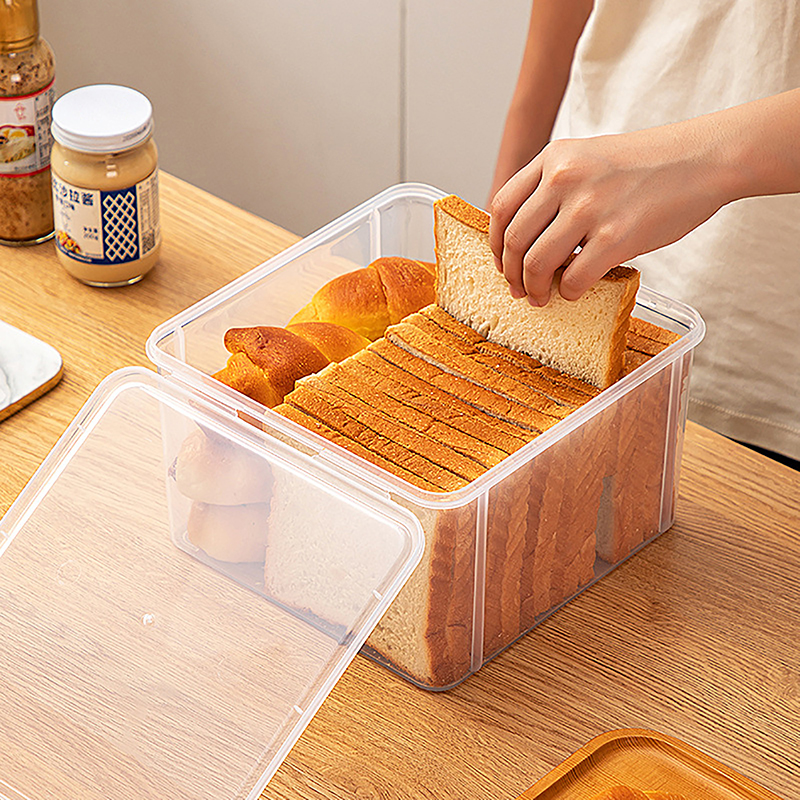 Scatola Per Il Pane Ermetica Con Timer Flip-Top - 29x19.3x12.7 Cm, Senza BPA