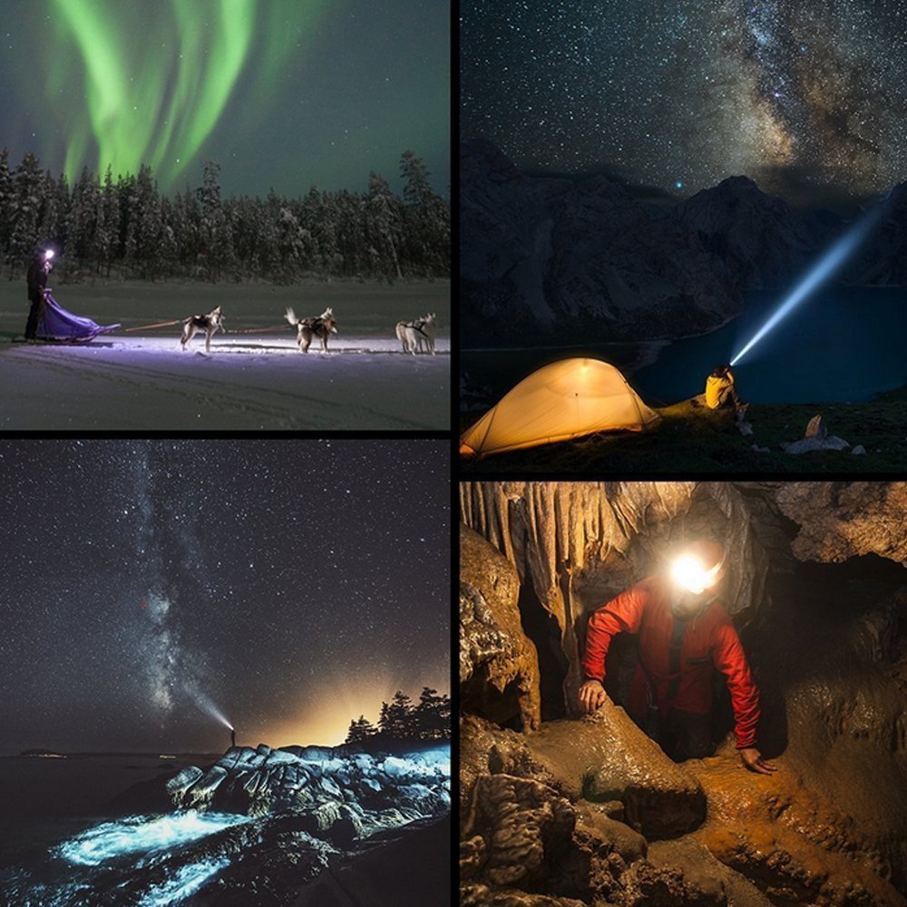 Sensor Headlight Camping Flashlight Head Light Torch Lamp Bulbs USB Rechargeable LED Headlamp 3000lm XM-L2 T6 Body Motion