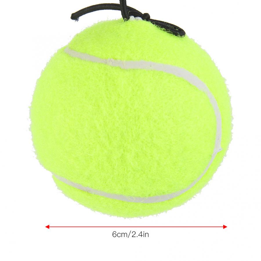 Pelotas de tenis para playa, pelota de tenis para principiantes, pelota de entrenamiento con cuerda de goma elástica de 4M para práctica individual, Tenis amarillo