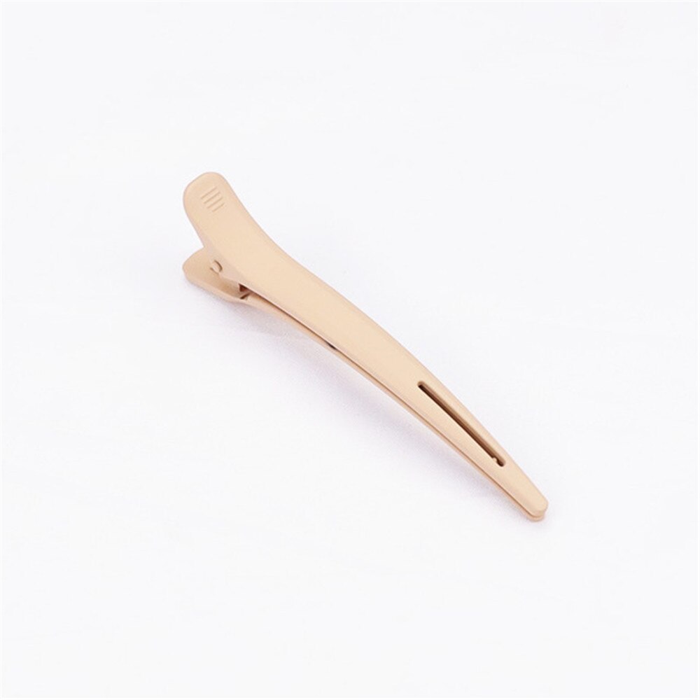 Pinza de pico de pato esmerilado grande, 9 colores opcional, horquilla de plástico a presión para mujeres y niñas, herramientas sencillas de estilismo para el cabello, 1 Uds.: A Light Pink