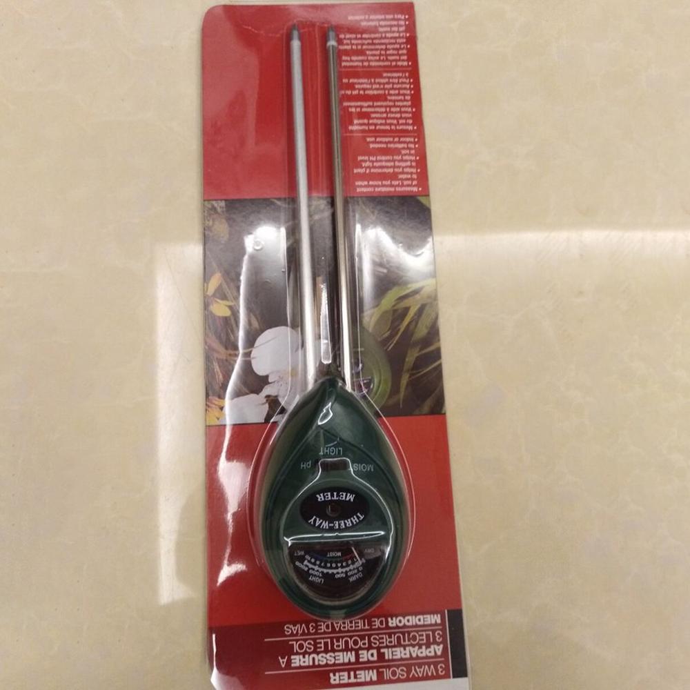 3 In 1 PH Meter Soil Moisture Monitor PH Tester Temperature Measurement Analysis Acidity Alkali Test Tool For Garden Plant