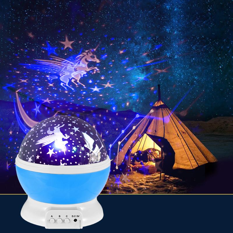 Led Night Light Projector Ster Maan Lamp Sterrenhemel Kerst Decoratie Thuis Kinderen Nachtlampje Lamp Nachtkastje Galaxy Projector