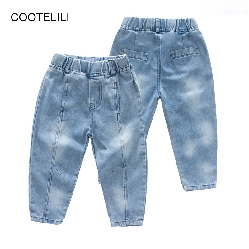 COOTELILI moda bambini ragazzi ragazze Jeans abbigliamento pantaloni classici abbigliamento Denim bambini neonate pantaloni lunghi in Denim Casual