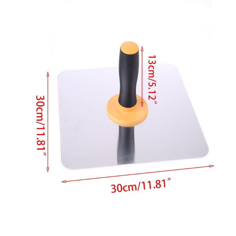 Plastering Hawk 300x300mm Aluminium Plasterers Hawk with Handle Mortar Board Holder Portable Plastering Tool