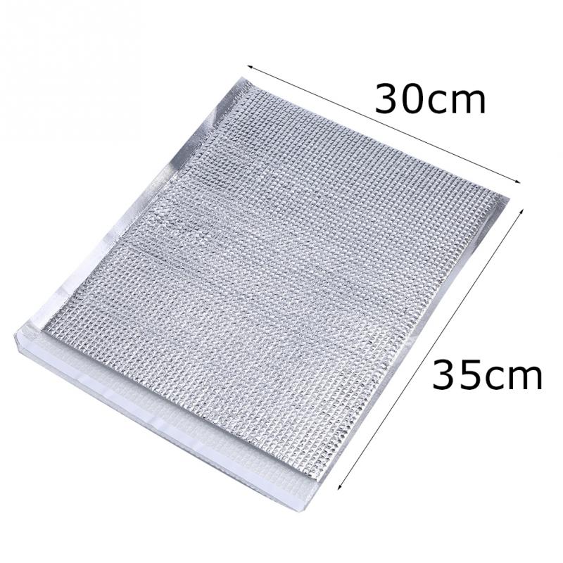 10 Stks/set Aluminiumfolie Geïsoleerde Voedsel Opbergtas Winter Warm Houden Outdoor Picknick Tas Thermische Koeler Fast Food Snack Bag: 30-35