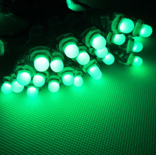 5V 12mm RGB LED string light,led module lights,christmas lightbox symbols,Round shape,50LEDs/string,DC5V input,Waterproof IP68