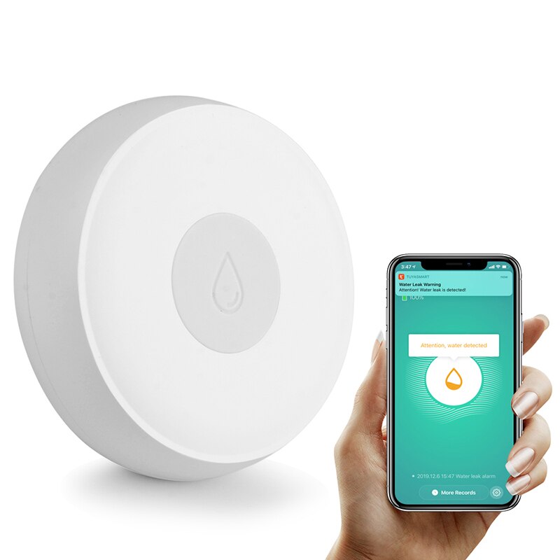 Tuya Smart Zigbee Water Leak Sensor Wireless Flooding Detector Water Leakage Detector Zigbee Smart Home Automation Security