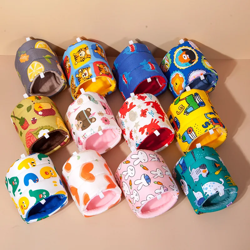 Casa para mascotas, cama para hámster, jaula súper cálida para conejillo de indias, accesorios, cueva, escondite acogedor para erizo, ardilla, jaula colgante para mascotas