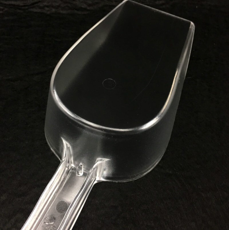 1 Stck Kunststoff Eis Schaufel Lebensmittel-Klasse transparent Plastik Schaufeln Tragbare Küche Werkzeug Haustier Lebensmittel Löffel