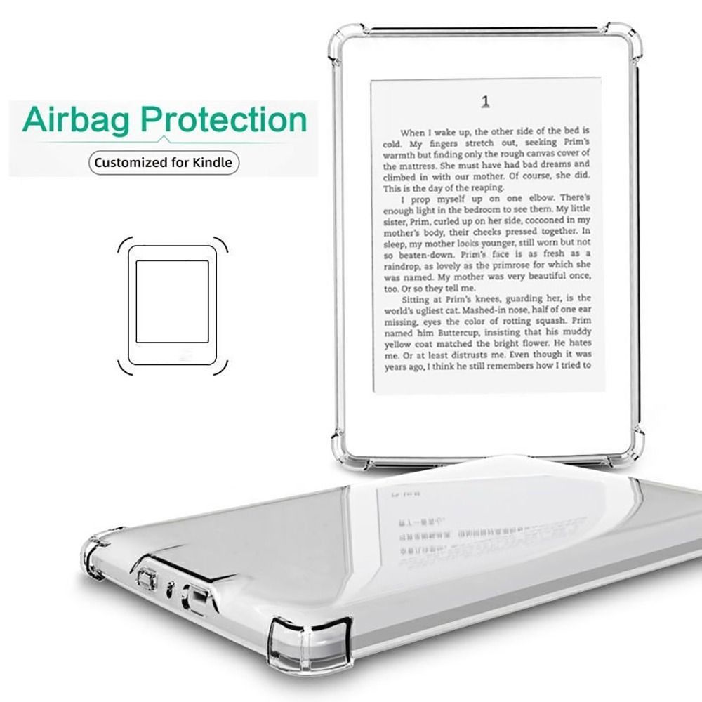 11/12e generatie e-Reader Case 6 6.8 7 inch C2V2L3 Achterkant Schokbestendig Transparant voor Kindle Paperwhite 1/2/3/4/5 Colorsoft 2024
