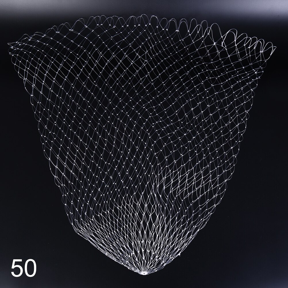 Nylon fish line Fishing Net Rhombus Mesh Hole Net Collapsible Fishing ToolsSizes Mesh Hole Net Collapsible Fishing Tools: 50